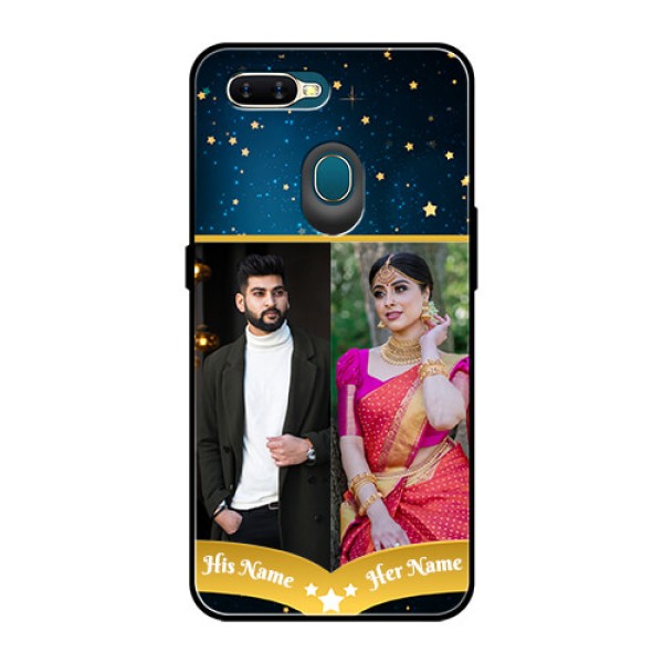 Oppo A7 Custom Glass Phone Case - Galaxy Stars Backdrop Design Oppo A7 Custom Glass Phone Case - Galaxy Stars Backdrop Design