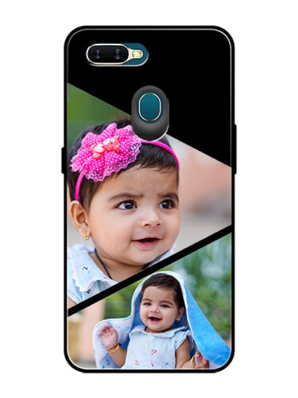 Custom Oppo A7 Custom Glass Phone Case  - Semi Cut Design