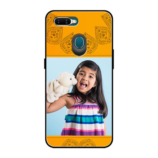 Oppo A7 Personalized Glass Phone Case  - Photo Wedding Design 