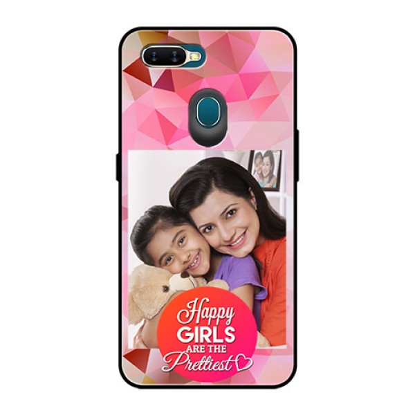 Oppo A7 Photo Printing on Glass Case - Abstract Triangle Design Oppo A7 Photo Printing on Glass Case - Abstract Triangle Design
