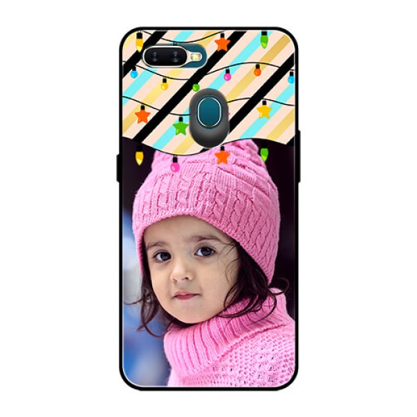 Oppo A7 Custom Glass Mobile Case  - Lights Hanging Design