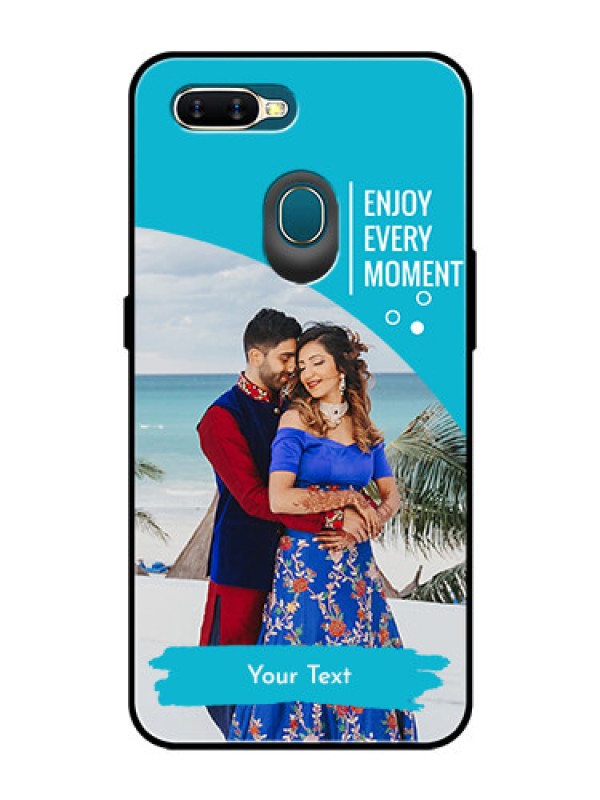 Custom Oppo A7 Custom Glass Mobile Case  - Happy Moment Design