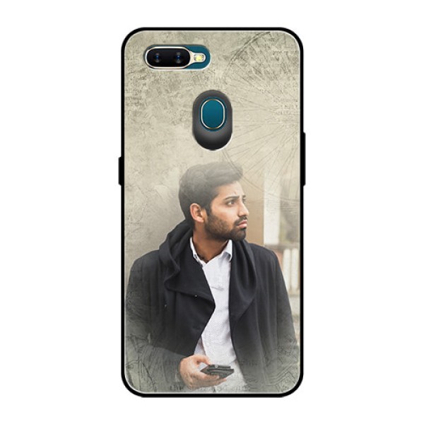 Oppo A7 Custom Glass Phone Case  - with vintage design