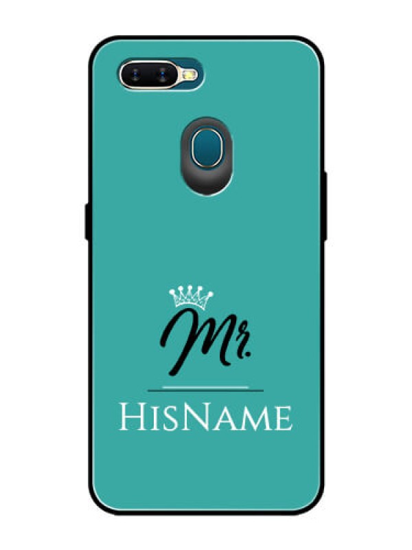 Custom Oppo A7 Custom Glass Phone Case Mr with Name
