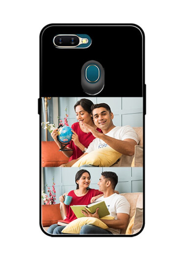 Oppo A7 2 Images on Glass Phone Cover