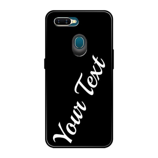 Oppo A7 Custom Glass Mobile Cover with Your Name