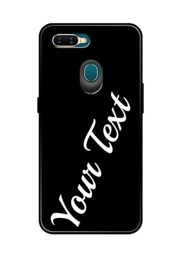 Oppo A7 Custom Glass Mobile Cover with Your Name