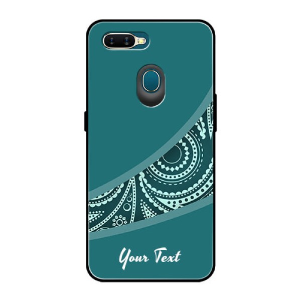 Oppo A7 Photo Printing on Glass Case - semi visible floral Design Oppo A7 Photo Printing on Glass Case - semi visible floral Design