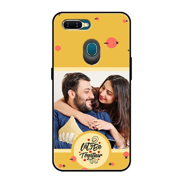 Oppo A7 Photo Printing on Glass Case - Lets be Together Design Oppo A7 Photo Printing on Glass Case - Lets be Together Design