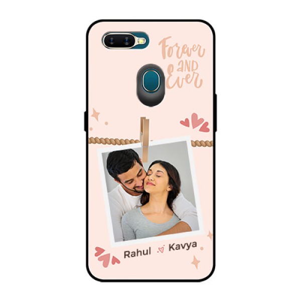 Oppo A7 Custom Glass Phone Case - Forever and ever love Design Oppo A7 Custom Glass Phone Case - Forever and ever love Design