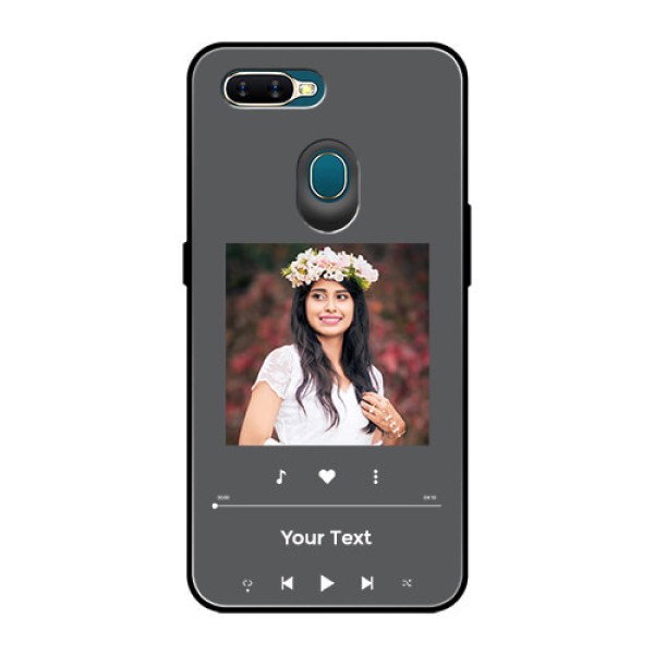 Oppo A7 Custom Glass Mobile Case - Play The Music Design