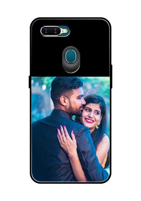 Oppo A7 Custom Glass Phone Case - Upload Full Picture With Custom Color Design