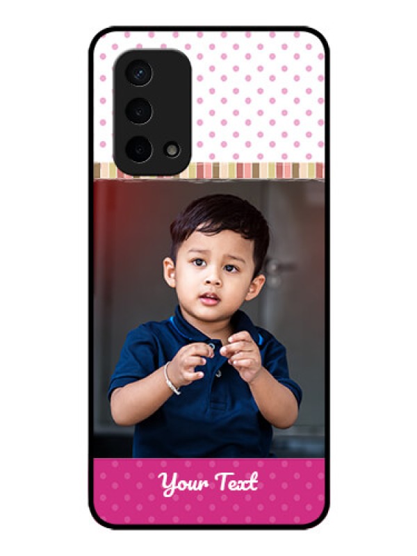 Custom Oppo A74 5G Photo Printing on Glass Case - Cute Girls Cover Design