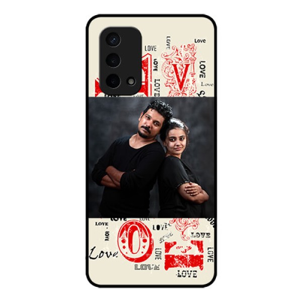 Oppo A74 5G Photo Printing on Glass Case - Trendy Love Design Case Oppo A74 5G Photo Printing on Glass Case - Trendy Love Design Case