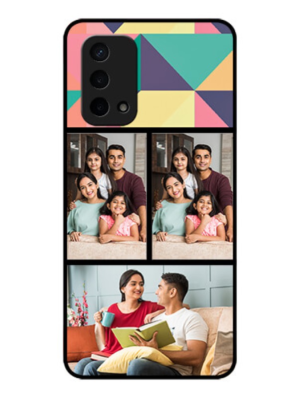 Custom Oppo A74 5G Custom Glass Phone Case - Bulk Pic Upload Design
