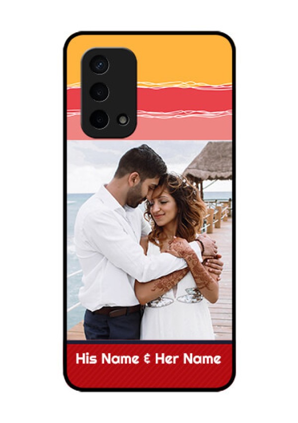 Oppo A74 5G Custom Glass Mobile Case - Colorful Case Design
