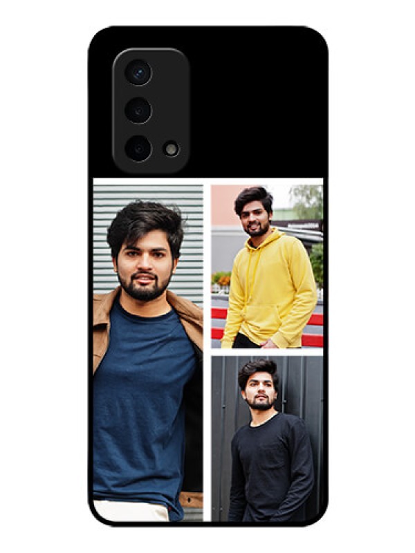 Custom Oppo A74 5G Photo Printing on Glass Case - Upload Multiple Picture Design