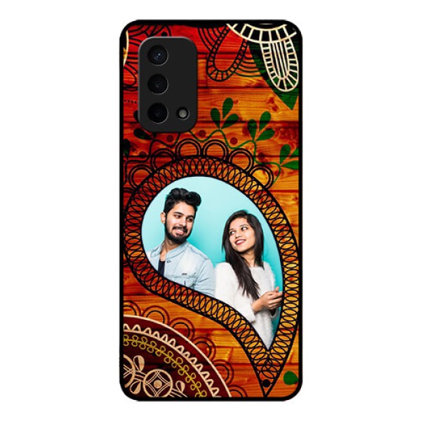Oppo A74 5G Personalized Glass Phone Case - Abstract Colorful Design Oppo A74 5G Personalized Glass Phone Case - Abstract Colorful Design