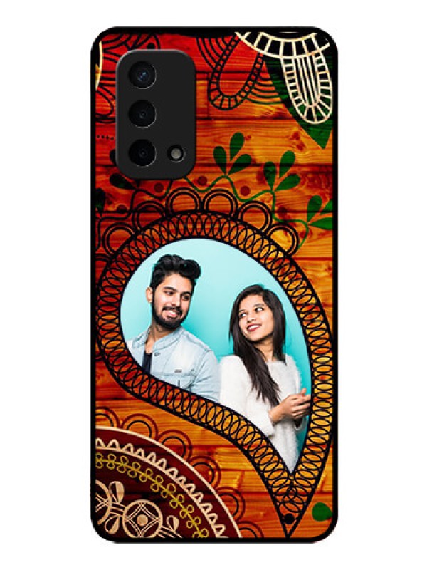 Custom Oppo A74 5G Personalized Glass Phone Case - Abstract Colorful Design