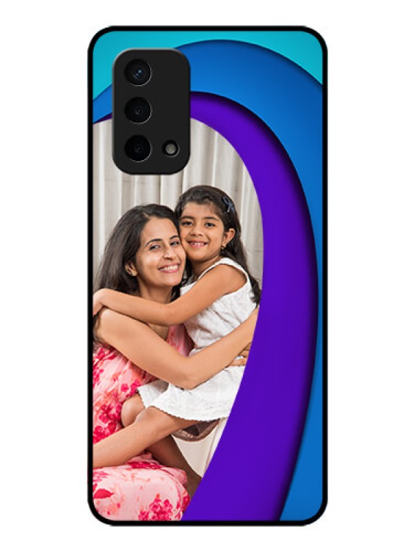 Custom Oppo A74 5G Photo Printing on Glass Case - Simple Pattern Design