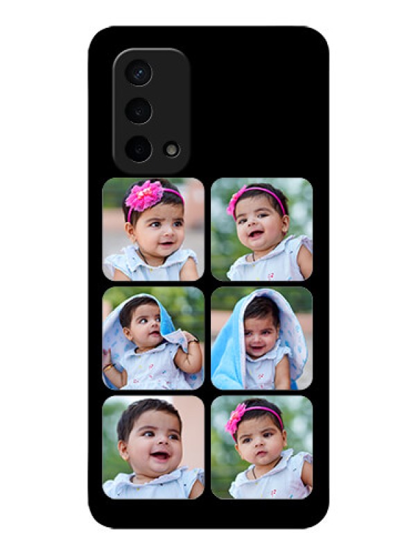 Custom Oppo A74 5G Photo Printing on Glass Case - Multiple Pictures Design