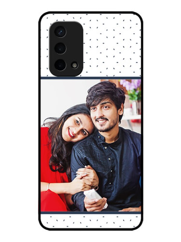 Custom Oppo A74 5G Personalized Glass Phone Case - Premium Dot Design