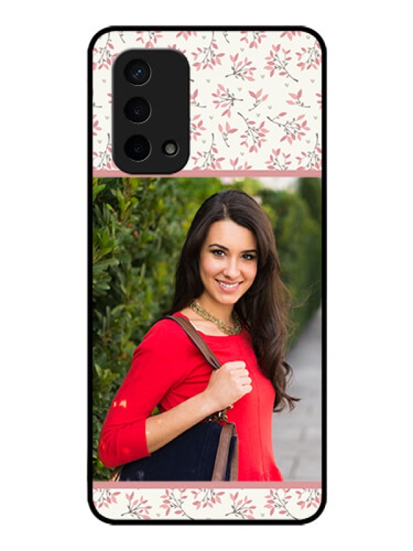 Custom Oppo A74 5G Custom Glass Phone Case - Premium Floral Design