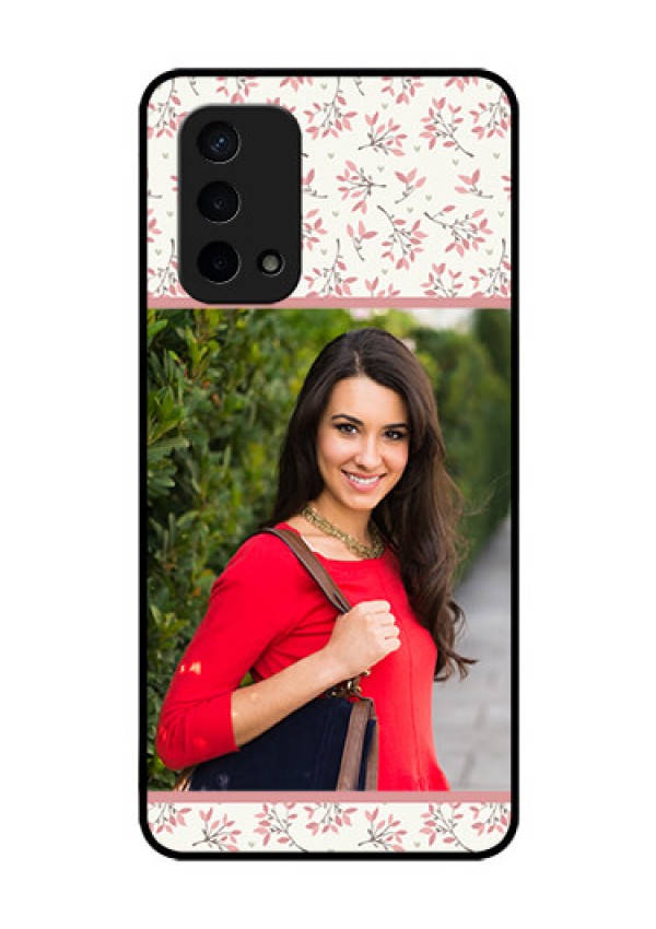 Oppo A74 5G Custom Glass Phone Case - Premium Floral Design