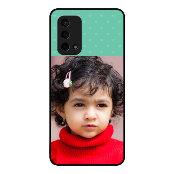 Oppo A74 5G Custom Glass Phone Case - Lovers Picture Design