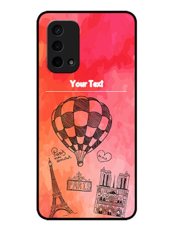 Custom Oppo A74 5G Custom Glass Phone Case - Paris Theme Design