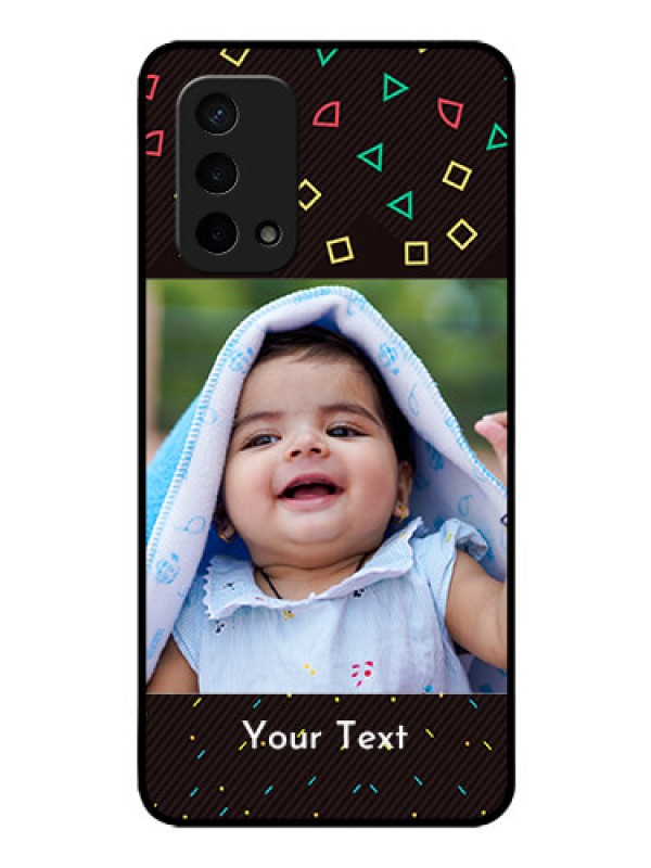 Custom Oppo A74 5G Custom Glass Phone Case - with confetti birthday design