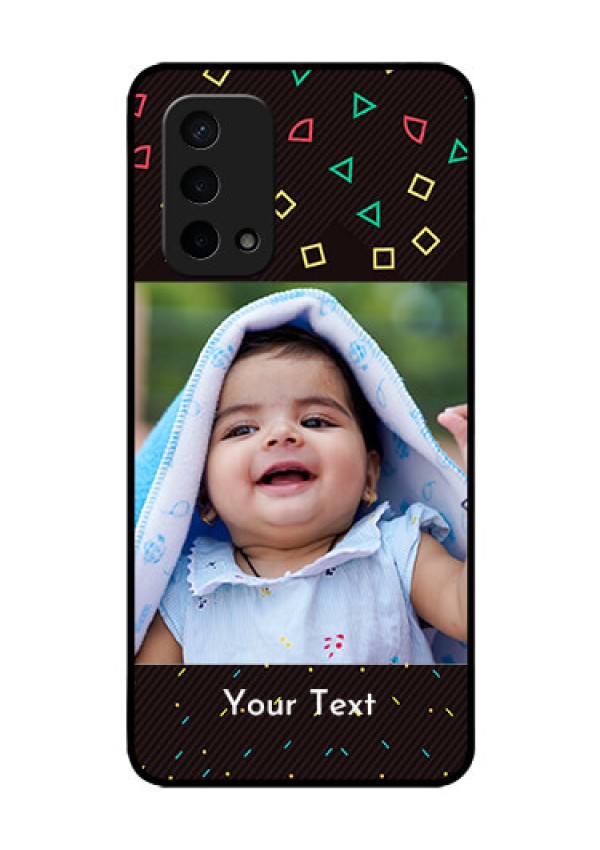 Oppo A74 5G Custom Glass Phone Case - with confetti birthday design