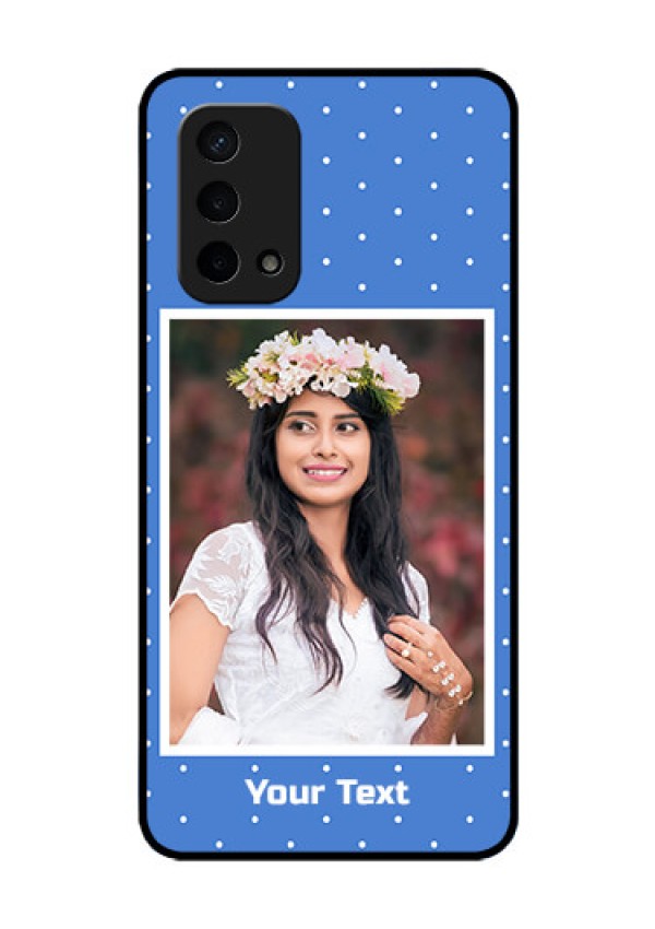 Oppo A74 5G Photo Printing on Glass Case - Polka dots design