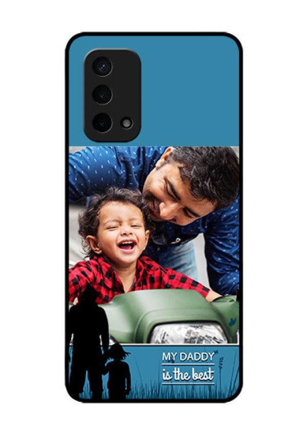 Oppo A74 5G Custom Glass Mobile Case - Best dad design