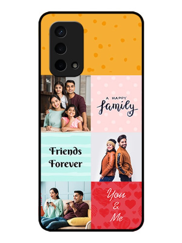 Custom Oppo A74 5G Personalized Glass Phone Case - Images with Quotes Design
