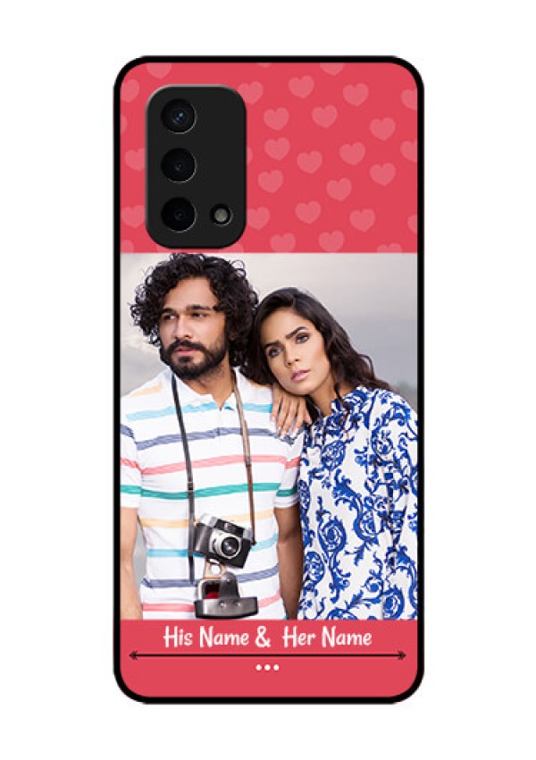 Oppo A74 5G Photo Printing on Glass Case - Simple Love Design