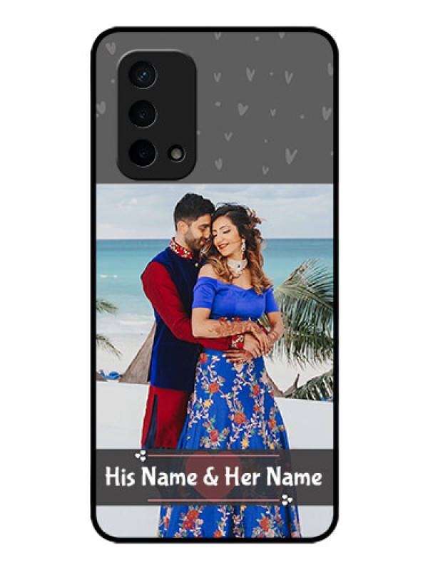Custom Oppo A74 5G Custom Glass Mobile Case - Buy Love Design with Photo Online