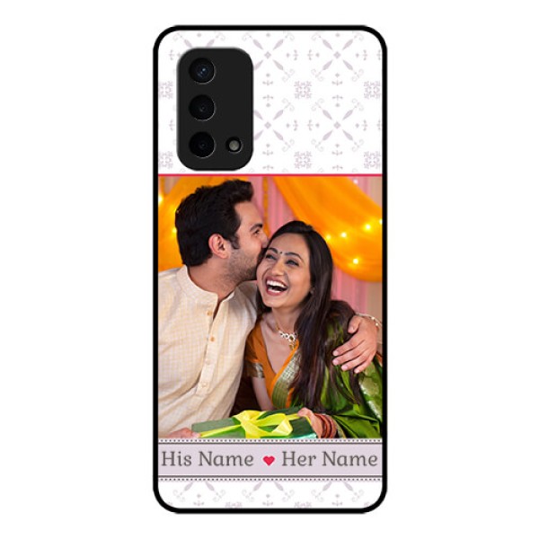 Oppo A74 5G Custom Glass Mobile Case - with Photo and Ethnic Design