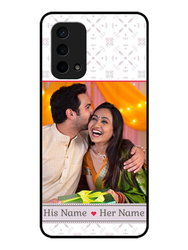 Custom Oppo A74 5G Custom Glass Mobile Case - with Photo and Ethnic Design