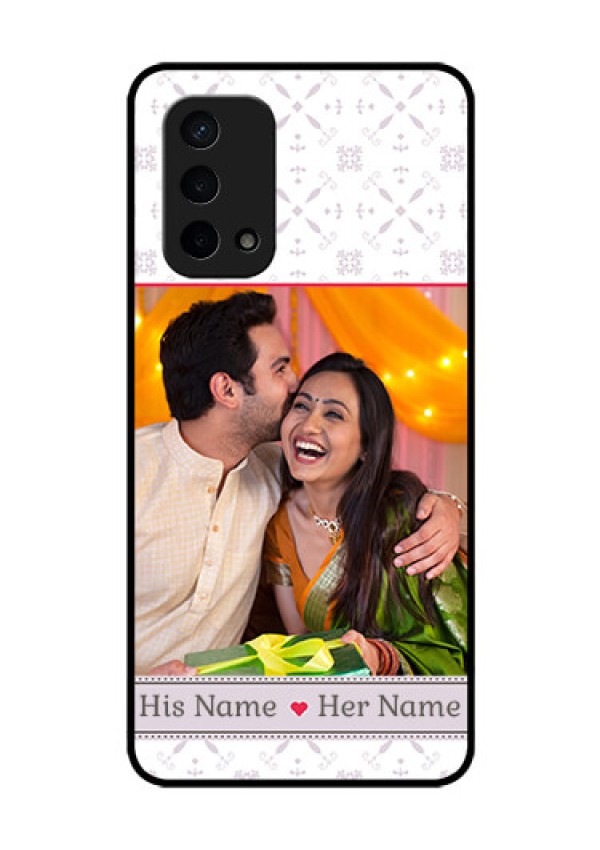 Oppo A74 5G Custom Glass Mobile Case - with Photo and Ethnic Design