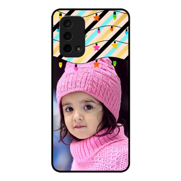 Oppo A74 5G Custom Glass Mobile Case - Lights Hanging Design