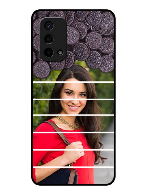 Custom Oppo A74 5G Custom Glass Phone Case - with Oreo Biscuit Design