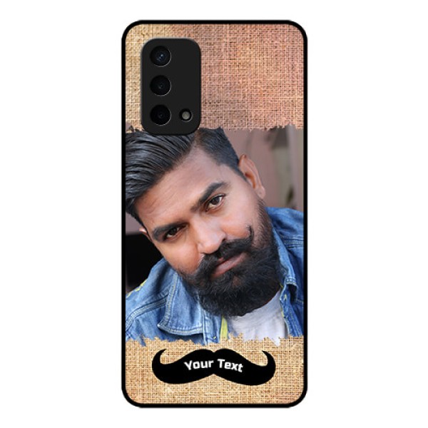 Oppo A74 5G Personalized Glass Phone Case - with Texture Design