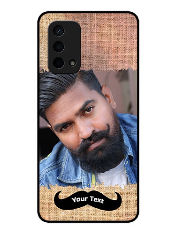 Custom Oppo A74 5G Personalized Glass Phone Case - with Texture Design