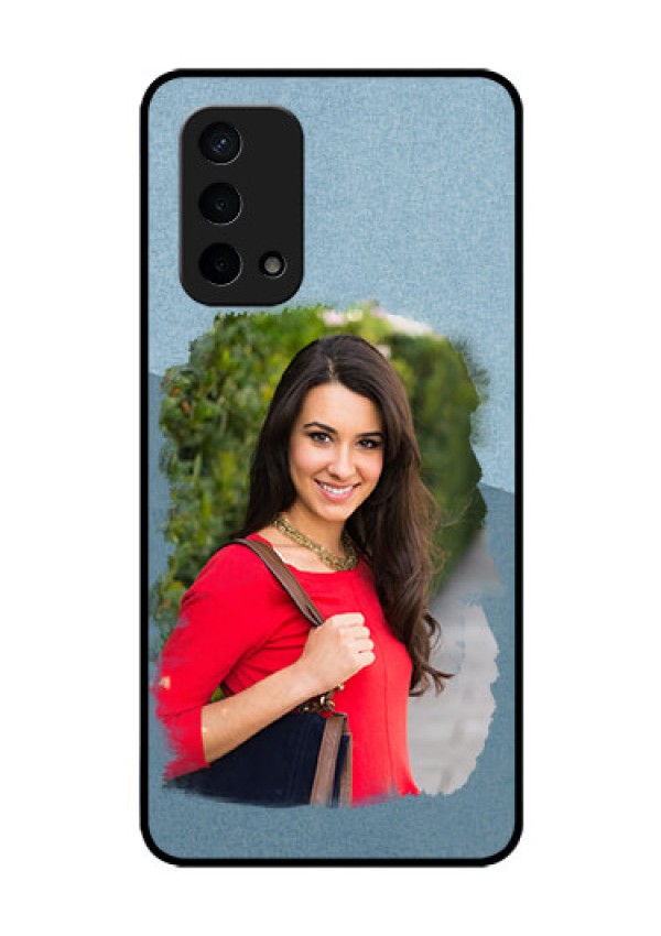 Oppo A74 5G Custom Glass Mobile Case - Grunge Line Art Design