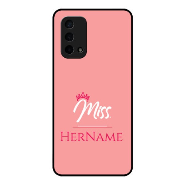 Oppo A74 5G Custom Glass Phone Case Mrs with Name