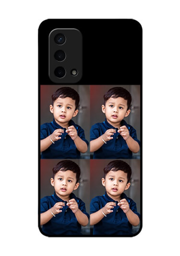 Oppo A74 5G 4 Image Holder on Glass Mobile Cover