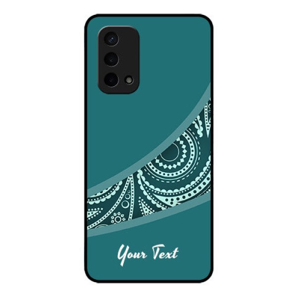 Oppo A74 5G Photo Printing on Glass Case - semi visible floral Design Oppo A74 5G Photo Printing on Glass Case - semi visible floral Design