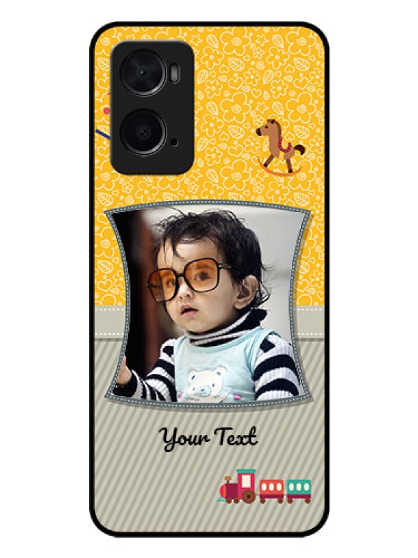 Custom Oppo A76 Personalized Glass Phone Case - Baby Picture Upload Design