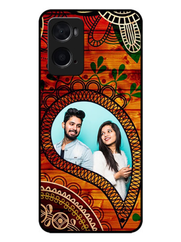 Custom Oppo A76 Personalized Glass Phone Case - Abstract Colorful Design